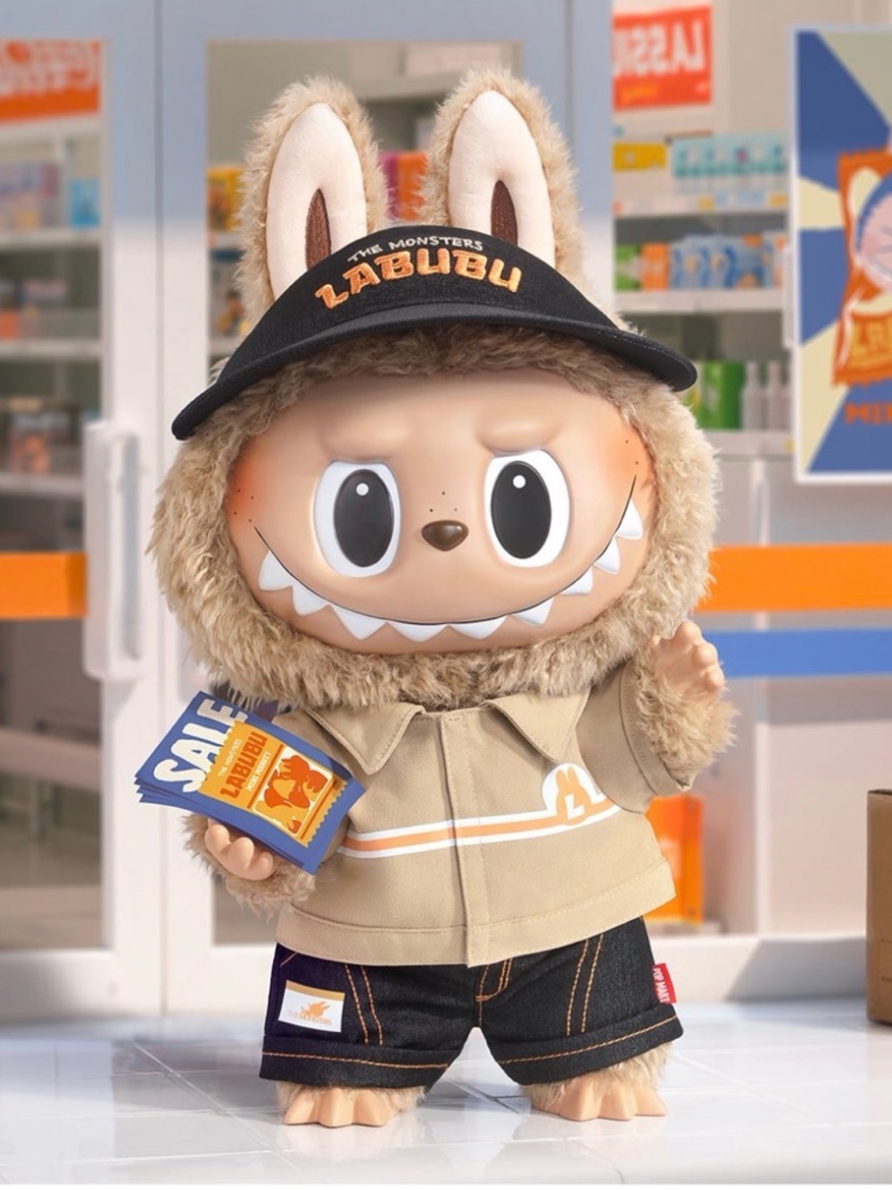 Labubu Naughty Cashier plush doll
